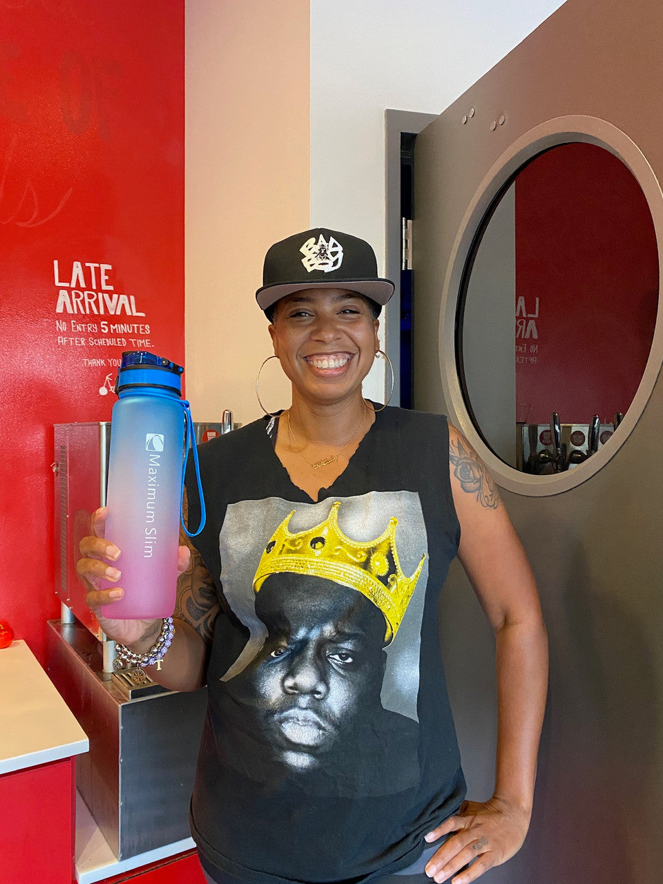 Motivational Water Bottle - 32oz/1000ml - Look at Me Pink Motivational Water Bottle - 32oz/1000ml - Look at Me Pink