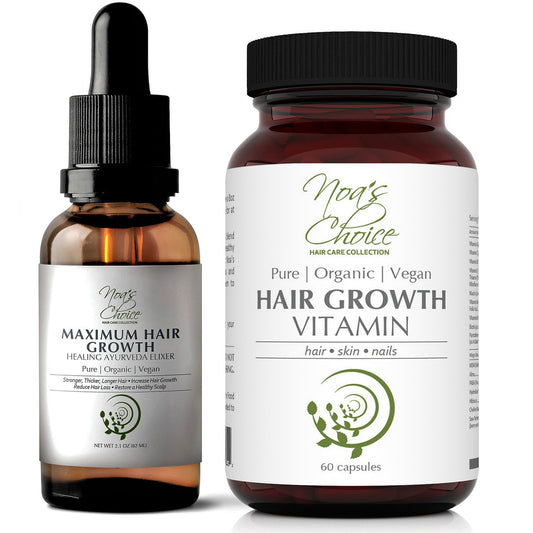 Noa's Choice Organic AYURVEDIC Hair Growth & Strengthening Combo Kit