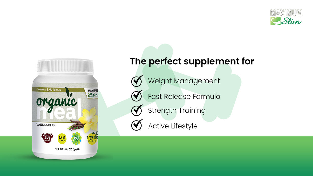 Maximum Slim Organic Fat Burning Meal  - Vanilla Bean Maximum Slim Organic Fat Burning Meal  - Vanilla Bean