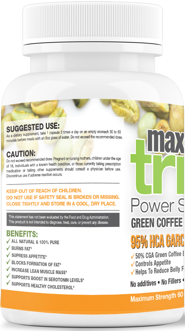 Garcinia Cambogia + Green Coffee Bean Extract: Maximum Trim