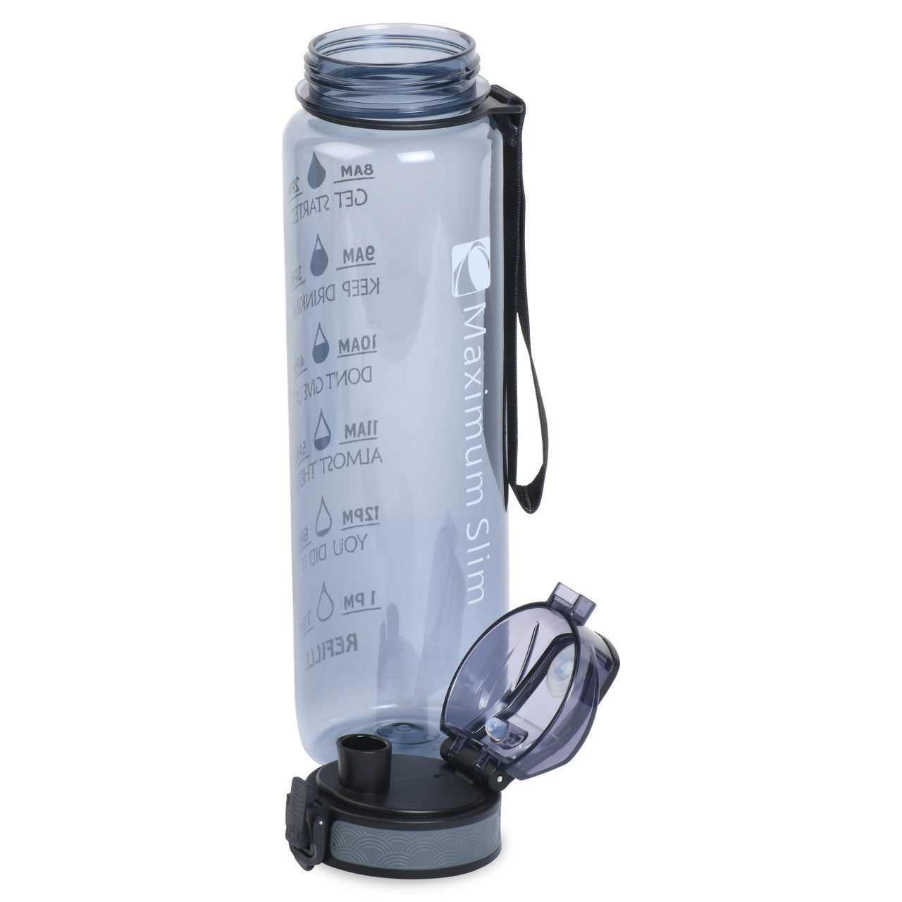 Motivational Water Bottle - 32oz/1000ml - Stay Cool Grey Motivational Water Bottle - 32oz/1000ml - Stay Cool Grey