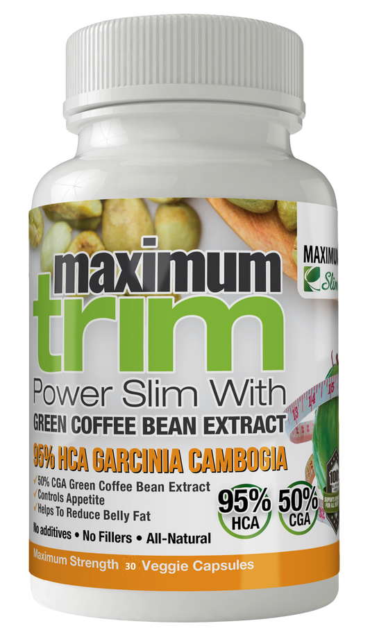 Max Trim: Garcinia Cambogia + Green Coffee Bean Extract, 30 ct