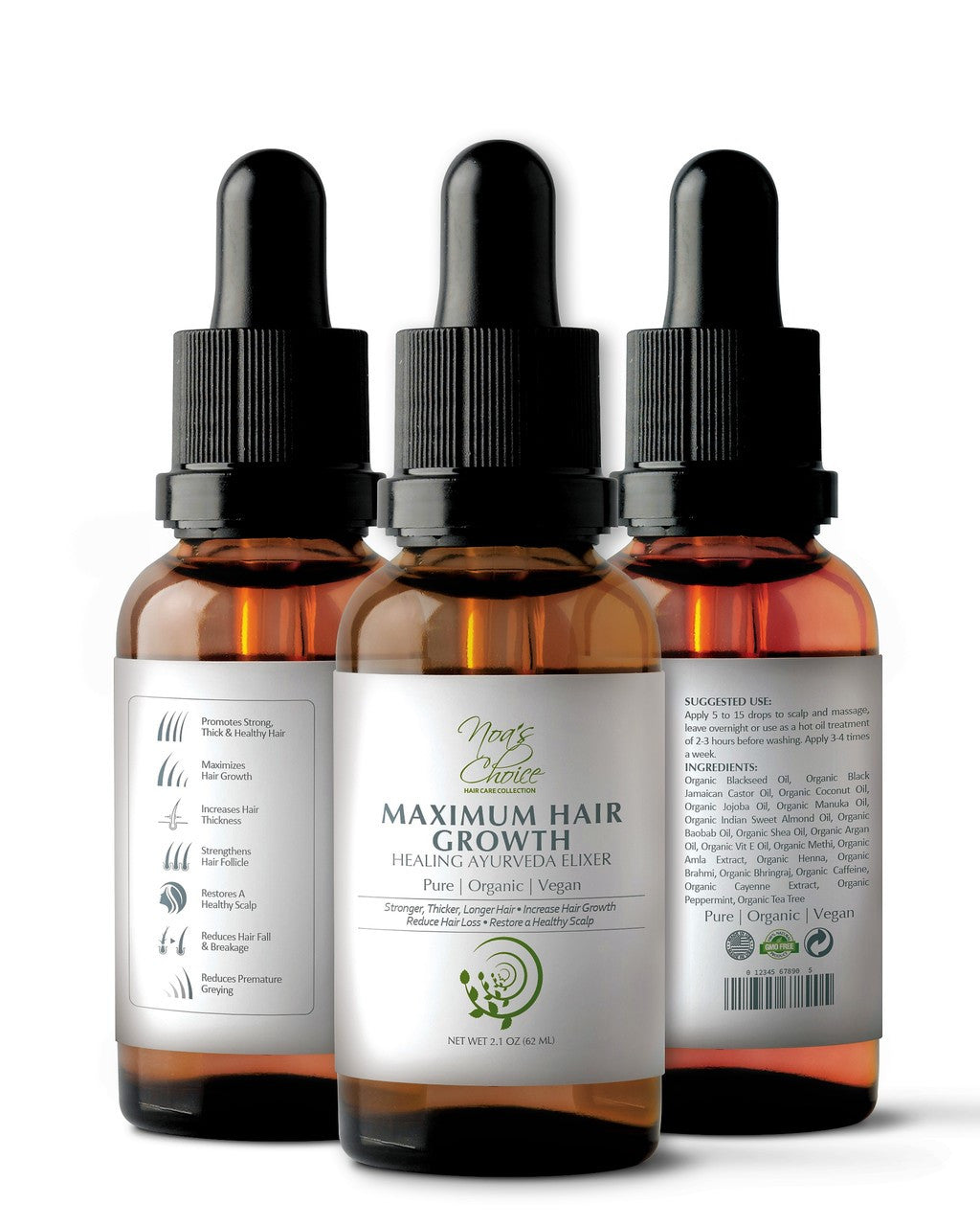 Noa's Choice Ayurvedic Maximum Hair Growth Oil Elixir Noa's Choice Ayurvedic Maximum Hair Growth Oil Elixir