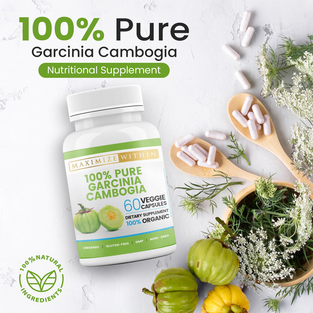 100% Pure Garcinia Cambogia 100% Pure Garcinia Cambogia