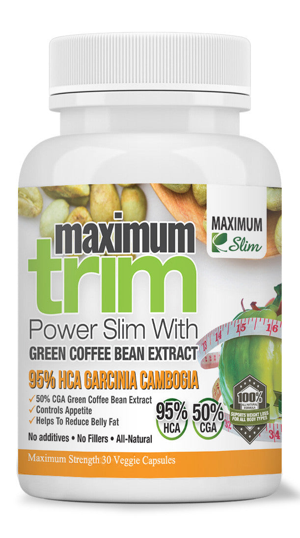 Maximum Slim Detox Kit Maximum Trim - Garcinia Cambogia and Green Coffee Bean Extract, 30 count