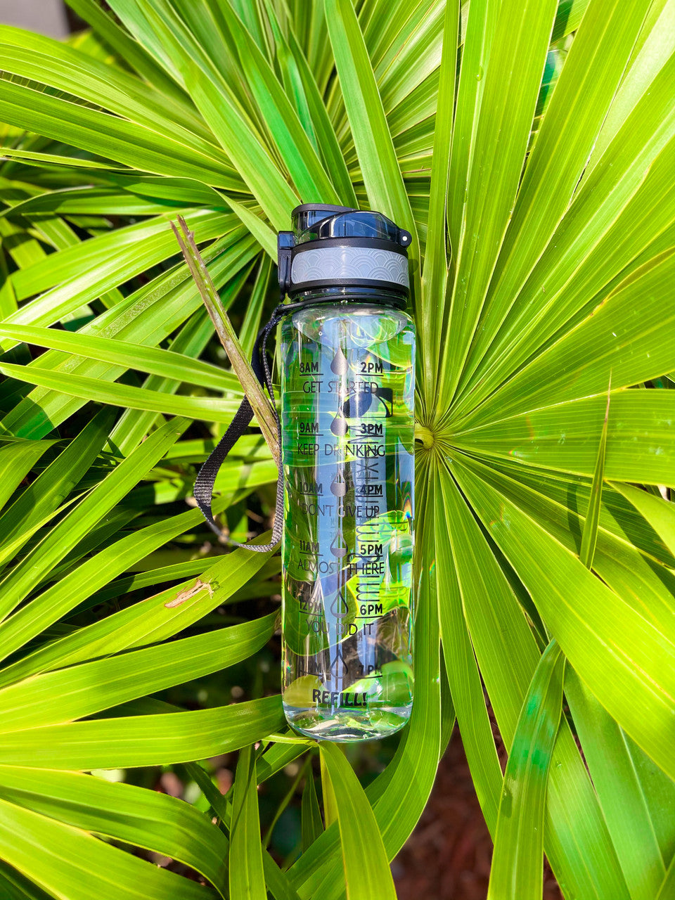 Motivational Water Bottle - 32oz/1000ml - Look at Me Transparent Motivational Water Bottle - 32oz/1000ml - Look at Me Transparent