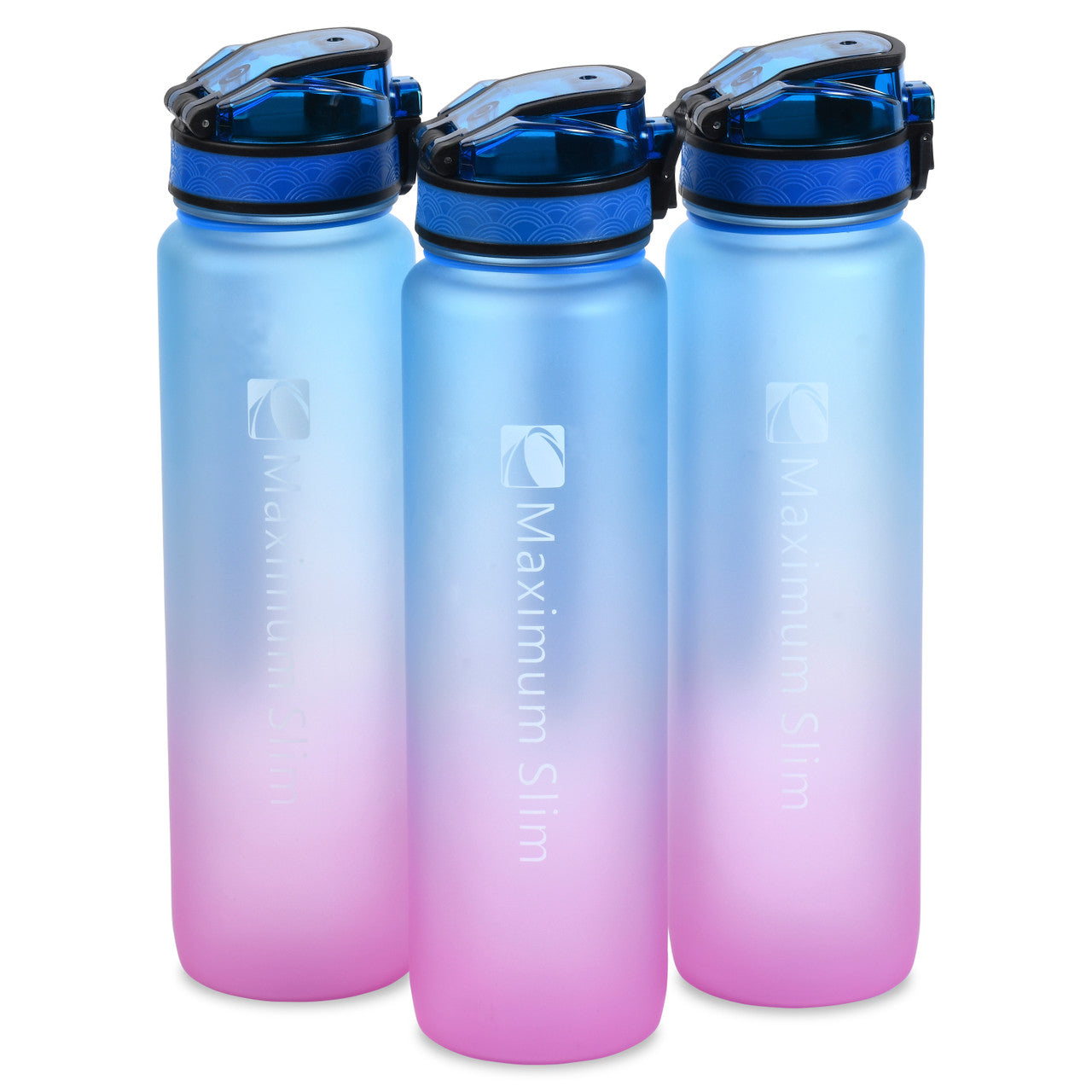 Motivational Water Bottle - 32oz/1000ml - Look at Me Pink